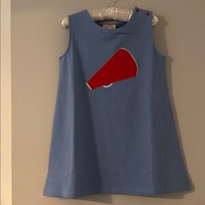 NWT TBBC Blue Dress with Red Megaphone Design